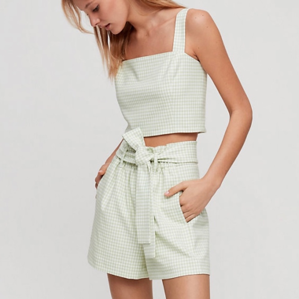 Gingham set (top and shorts)